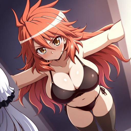 Illustration of Amou kanade, senki zesshou symphogear in the style of Ikkyuu