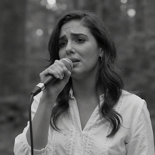 Emotive Woman in Nature's Embrace