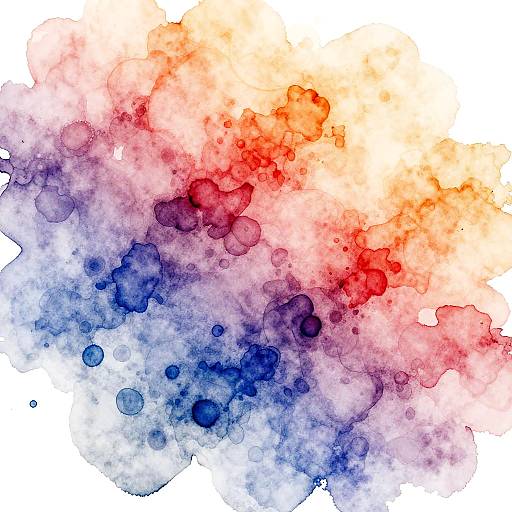 Vibrant Watercolor Digital Art