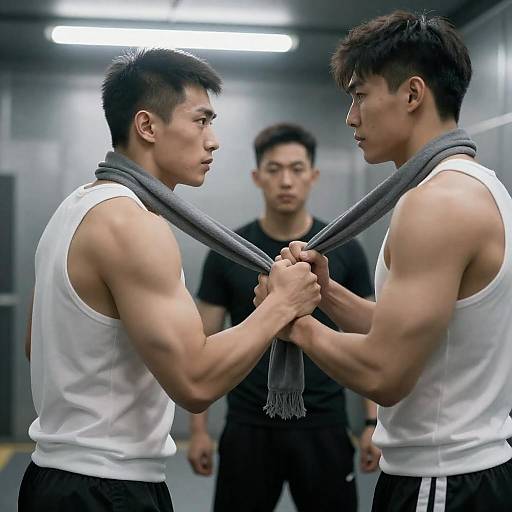 Industrial Showdown Under Fluorescent Lights