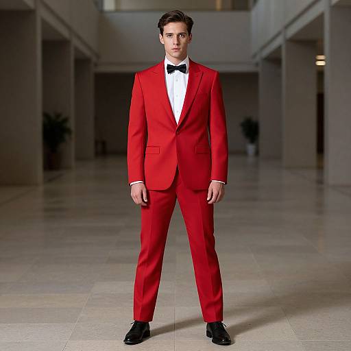 Red Suit Full Body Costume