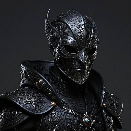 Arcane Shadow Priest Villain in Iridescent Mask