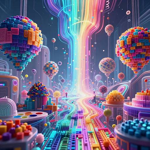 Surreal Digital Dreamscape of Creativity