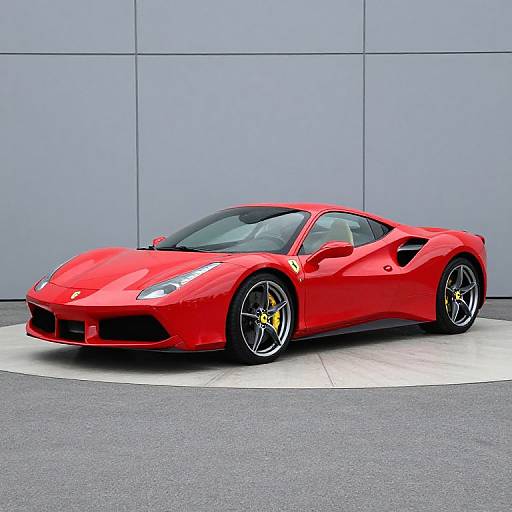 2017 Ferrari 488 Red Sports Car