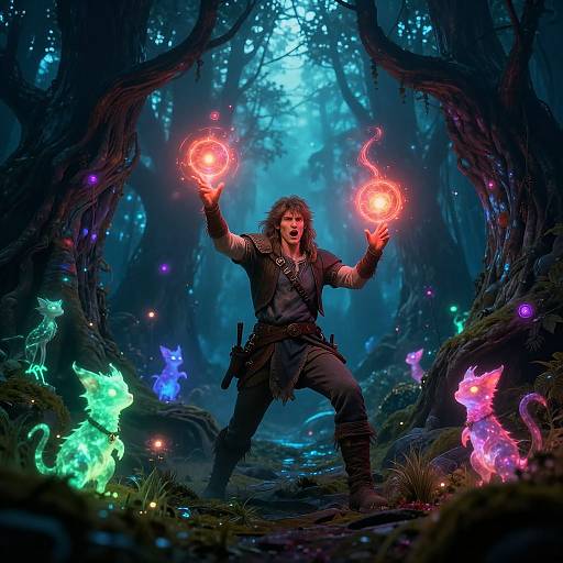 Heroic Adventurer Casting Spells