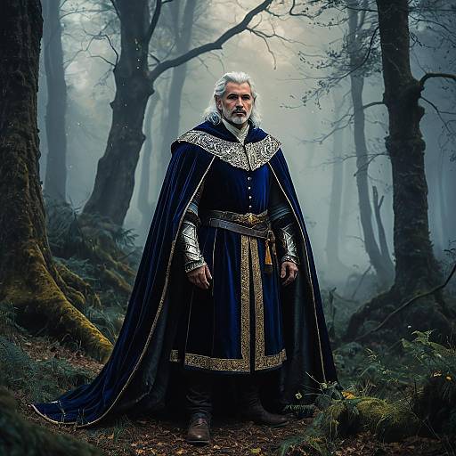 Fallen Mithril Warrior in Velvet Cape