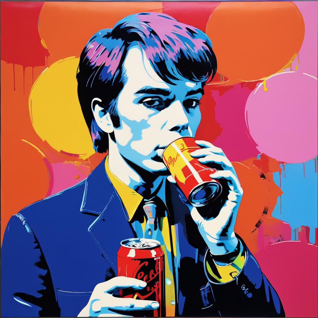 Vibrant Pop Art Cola Interpretation