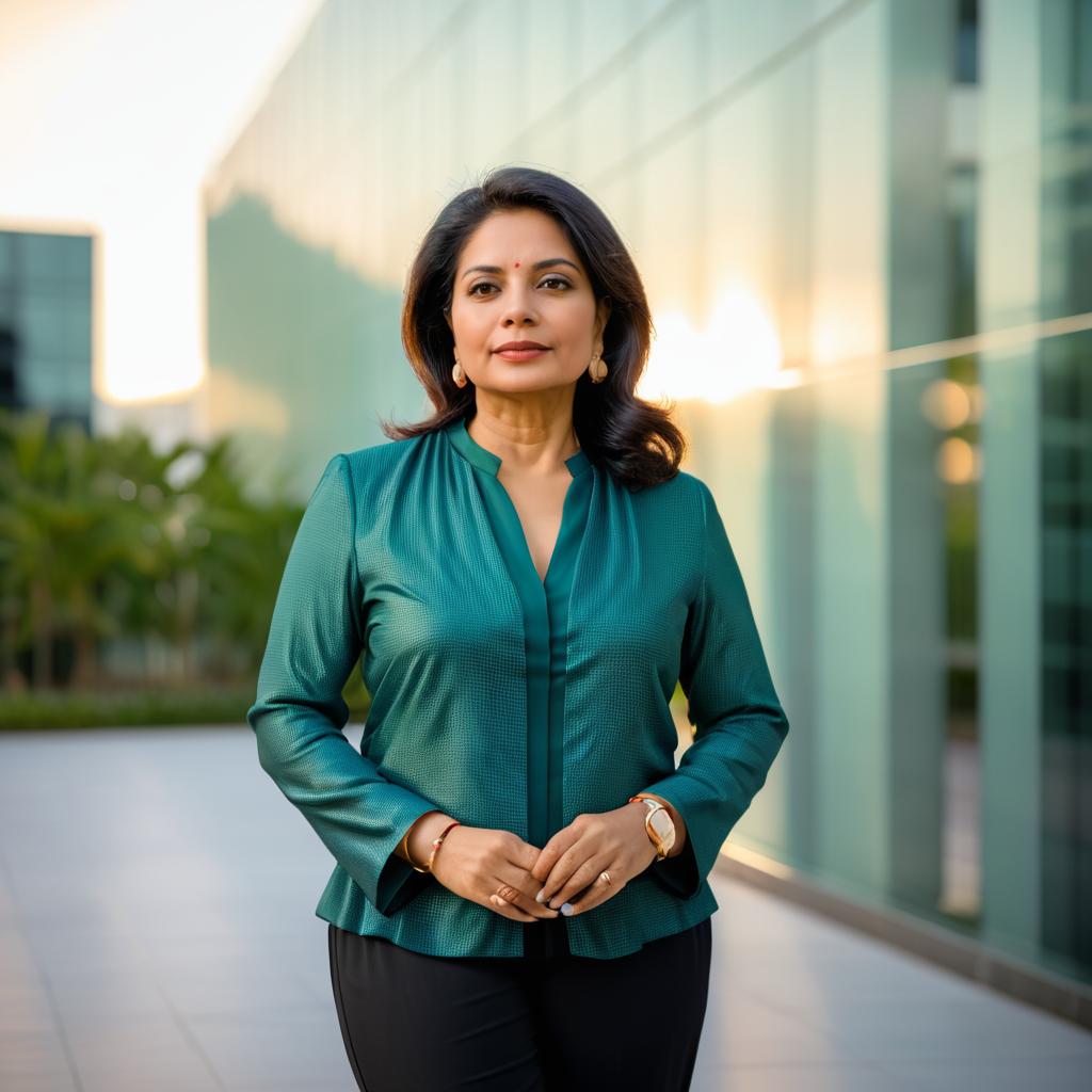 Confident South Asian Woman Portrait