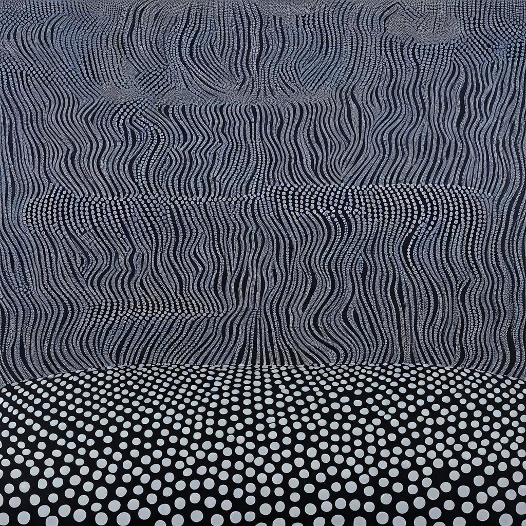 Symmetrical Polka Dot Painting by Kusama