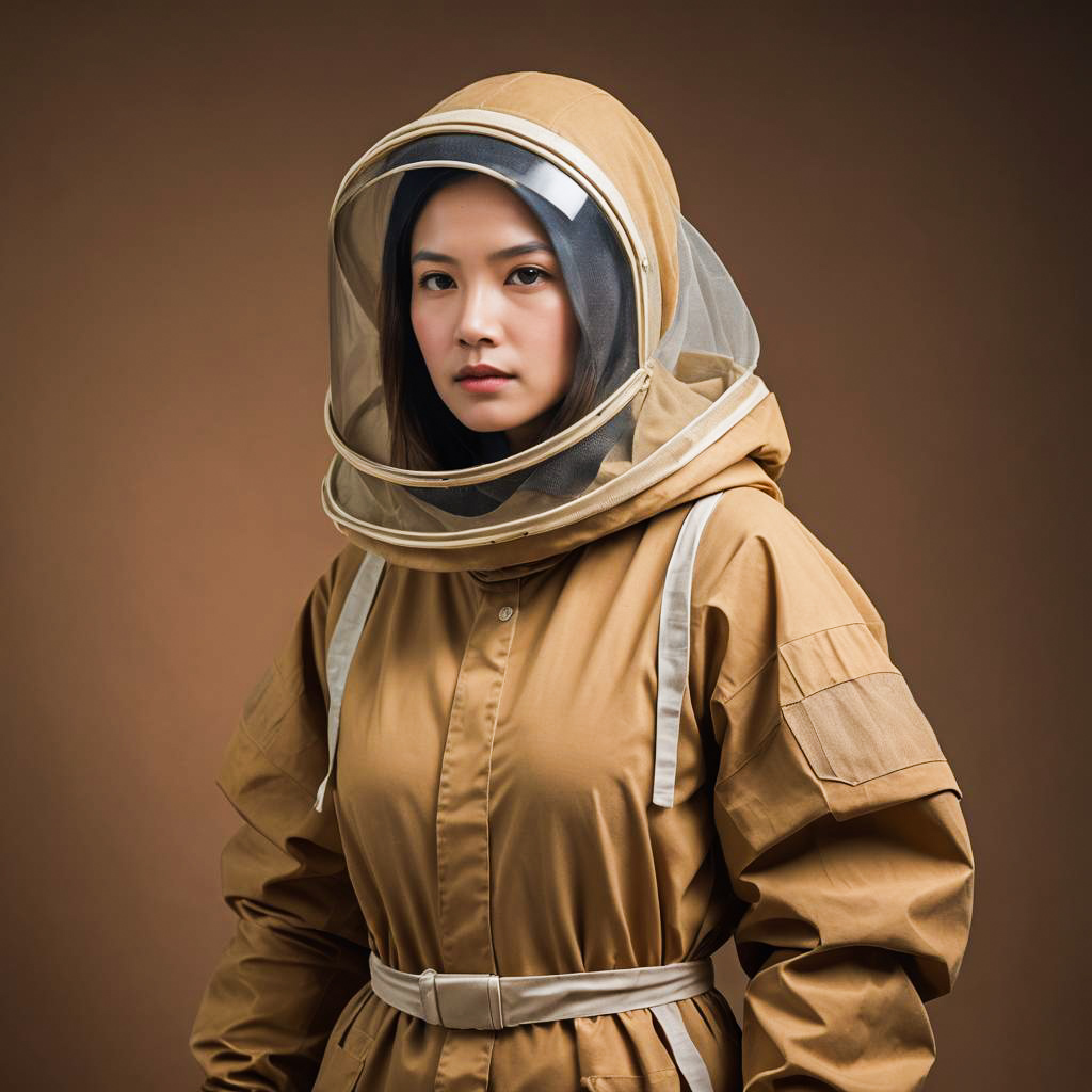 Beekeeper Researcher in Studio Setting