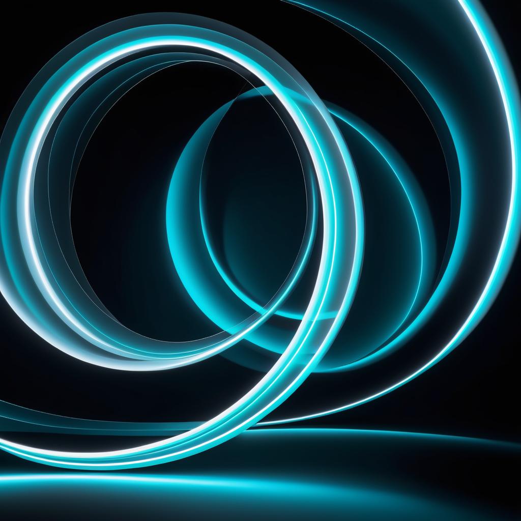 Elegant Spiral Light Painting Design