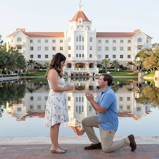 Romantic Proposal at Disney Resort