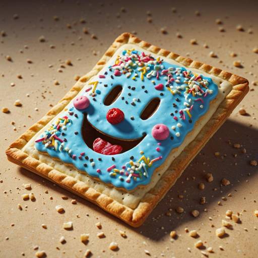 Pop Tart with Laughing Face Icing