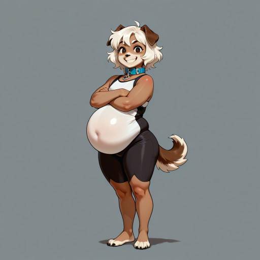 Playful Sturdy Man with Dog Ears Playful Sturdy Man with Dog Ears
