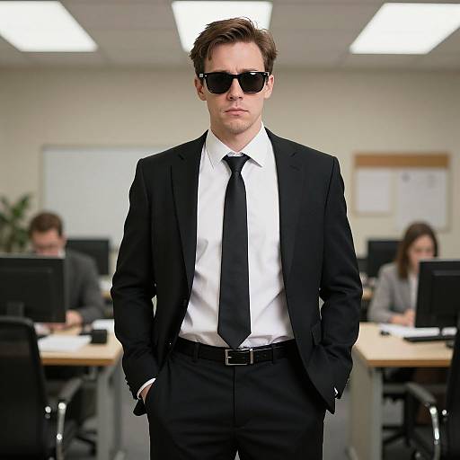 Funny Office Costume with Sunglasses