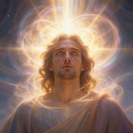 Man Bathed in Holy Spirit Light