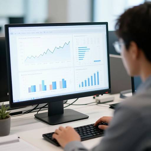 Financial Analyst Reviewing Business Data