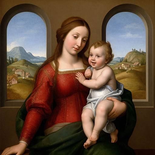 Madonna and Child Serene Portrait