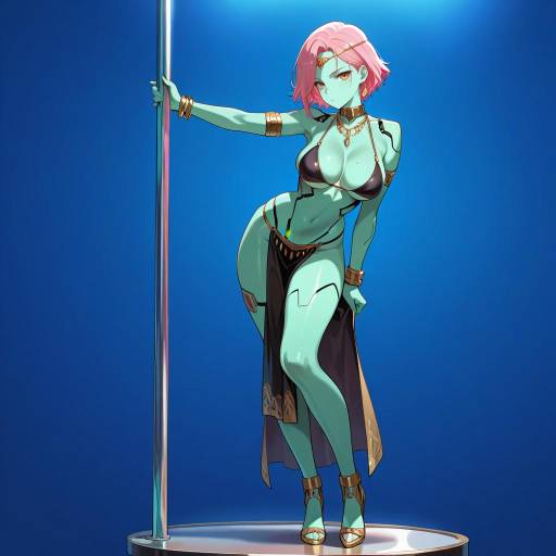 Vibrant Cyborg Girl by Stripper Pole Vibrant Cyborg Girl by Stripper Pole
