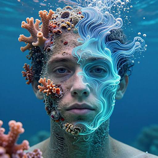 Surreal Sea Face Swap Art