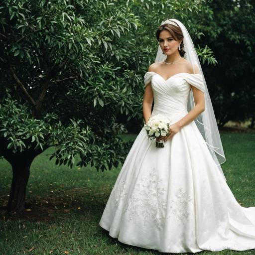 Bride in White Wedding Dress Outdoors