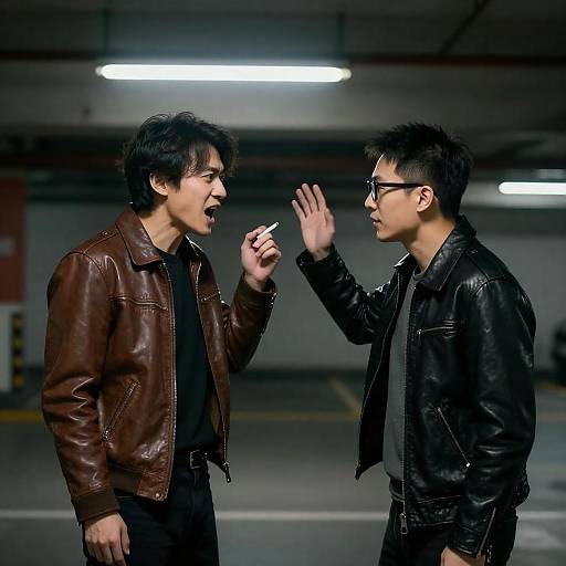 Intense Confrontation in Parking Garage
