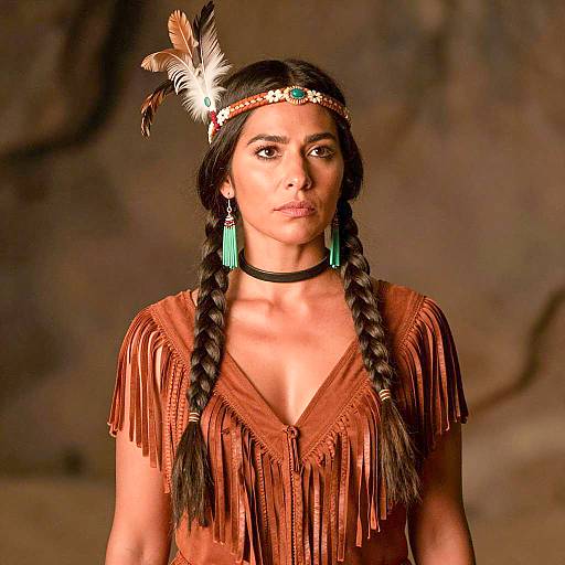 Captivating Native American Temptress Portrait