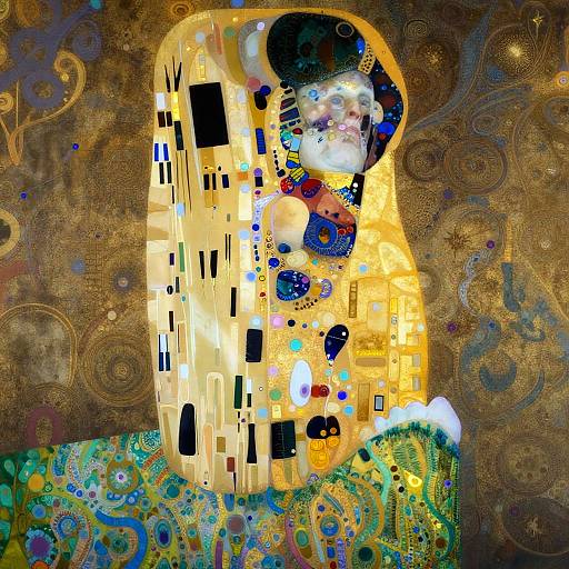 Art Nouveau Fantasy Portrait Inspired by Gustav Klimt