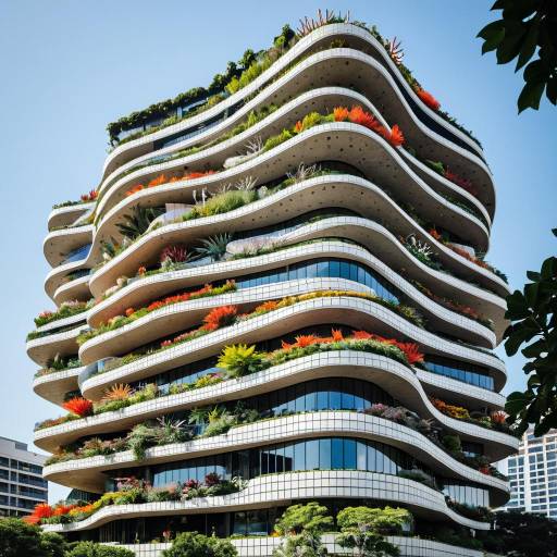 Eco-friendly Skyscraper with Vertical Gardens