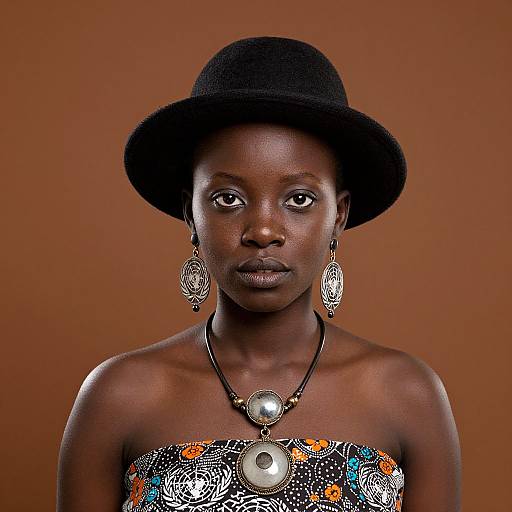 Realistic African Costume Portrait