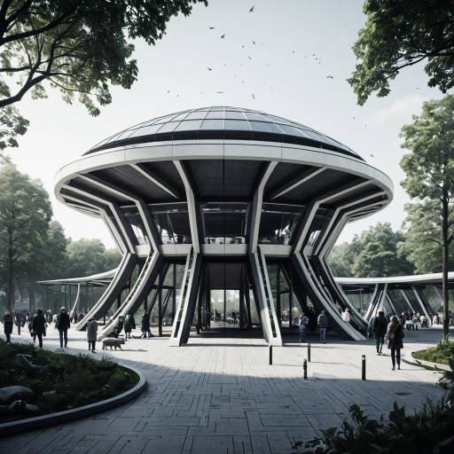 Futuristic Urban Zoo Pavilion