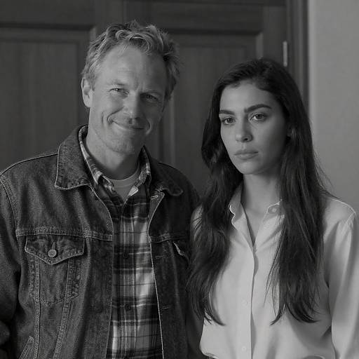 Intimate Black-and-White Indoor Portrait