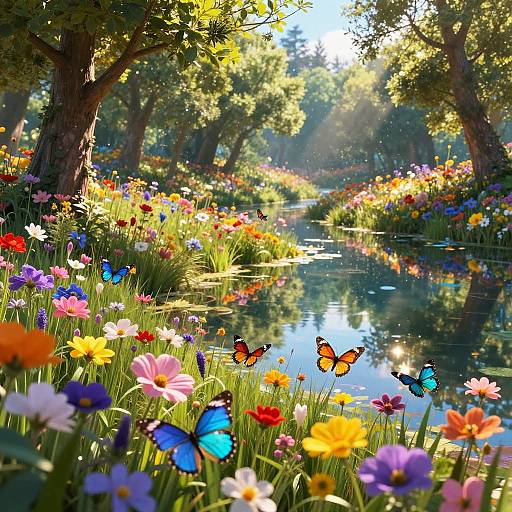 Ultra Realistic Fantasy Meadow Scene