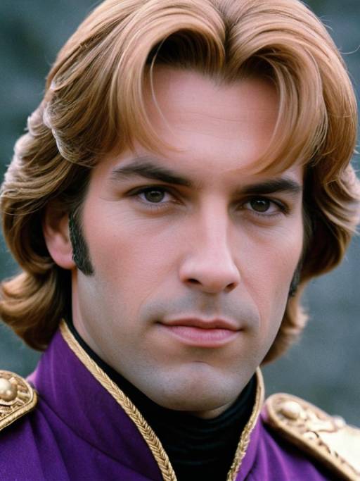 Man in Prince Adam Costume Close-Up