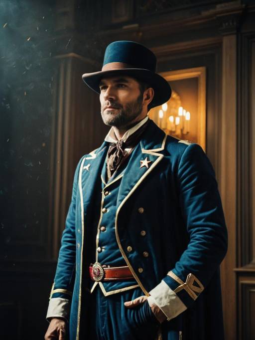 Cinematic Portrait of Historical Grant Cosplay