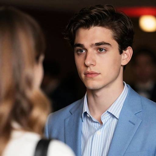 Intense Gaze in Dimly Lit Setting