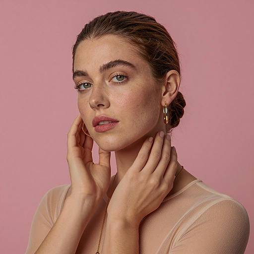 Elegant Portrait of a Fair-Skinned Woman