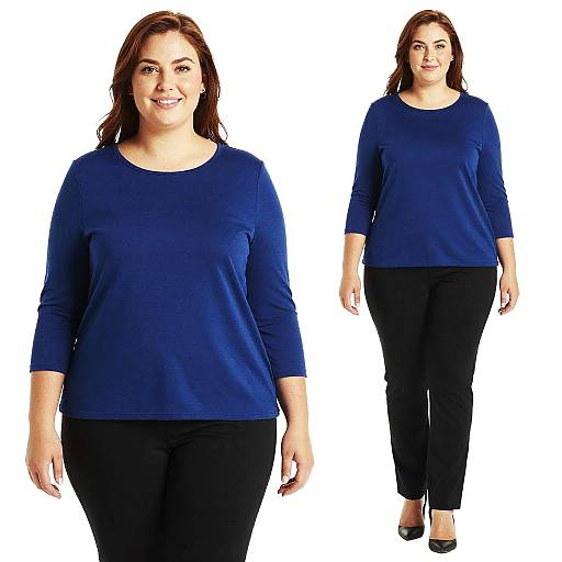 Plus Size Woman in Formal Outfit