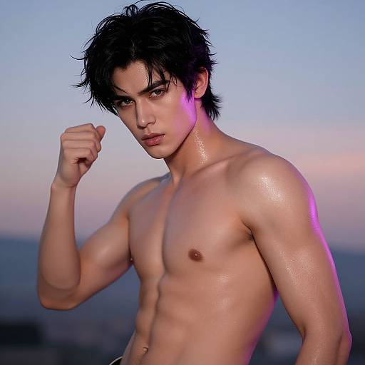 Hyperrealistic Handsome Roman Portrait