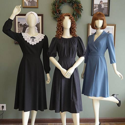 Vintage Mannequins in Stylish Attire