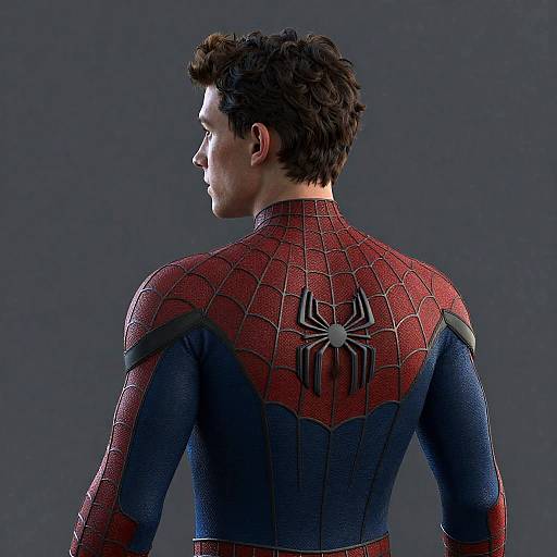 Realistic Tom Holland Spider-Man Portrait