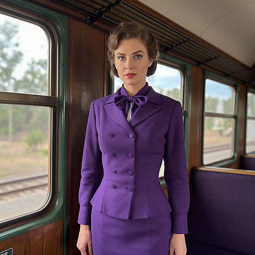 Timeless Elegance on Vintage Train