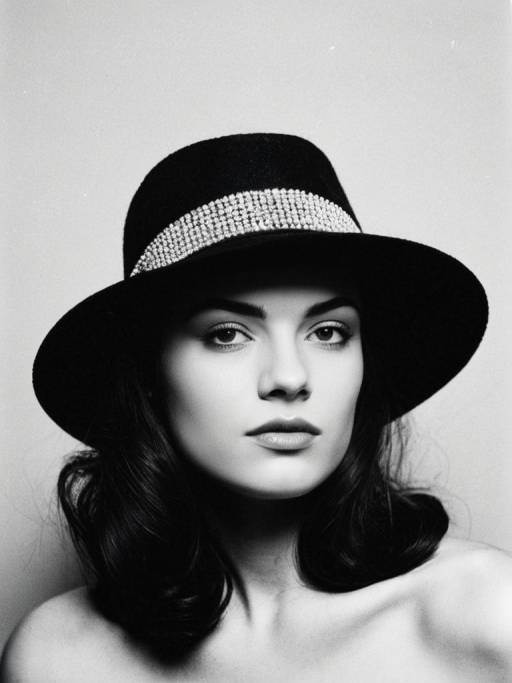 Photorealistic Glamour Portrait with Hat
