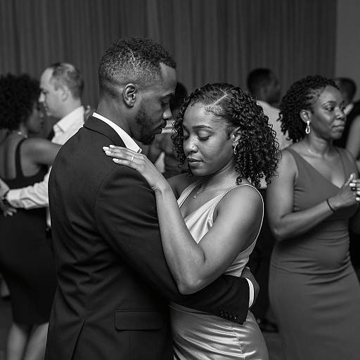 Elegant Dance Party in Black and White