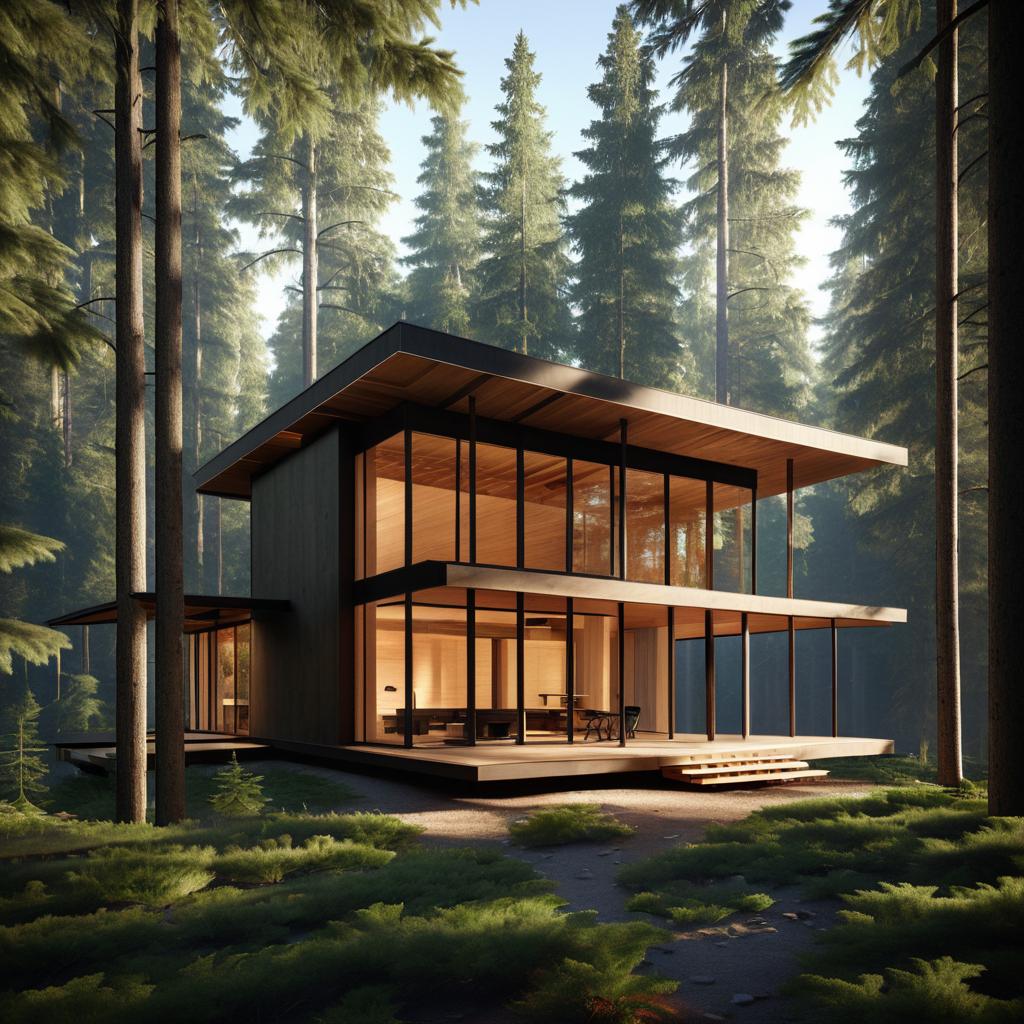 Modern Cabin in the Woods Design