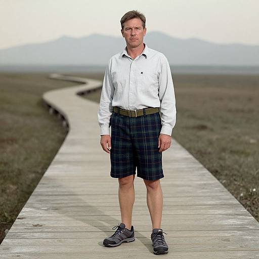 Man in Outdoorsy Casual Attire