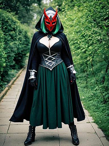 Cosplay photo of diabellstar the black witch. Costume clothes