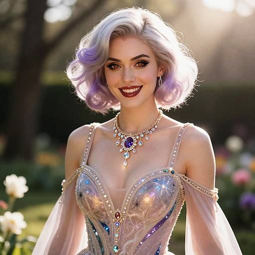 Celestial Garden Fantasy Portrait