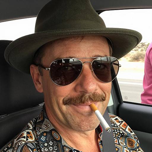 Stylish Man in Desert Setting