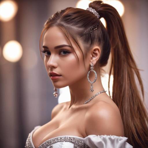 Stylish Solo Girl with Long Hair Stylish Solo Girl with Long Hair
